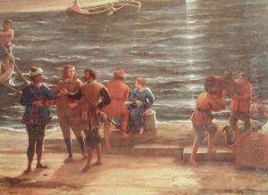 Ulysses Returning Chryseis to her Father (detail) by Claude Lorrain (Claude Gellee)