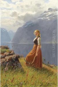 Den Unge Slattekaren (the Young Harvester) by Hans Dahl