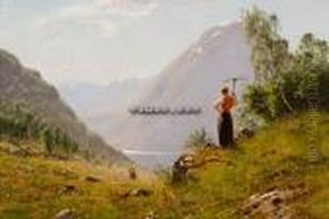 Sommerdag Ved Fjorden by Hans Dahl