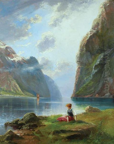 Summer Morning Before The Fjord - view 1
