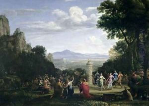 The Adoration of the Golden Calf, 1660 by Claude Lorrain (Claude Gellee)