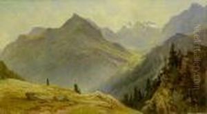 Morgenstimmung Im Gebirge. by Hans Dahl