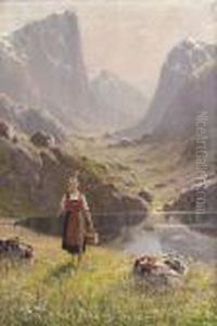 A Summer Morning By The Fjord by Hans Dahl