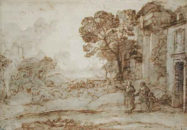 Landscape with Abraham Expelling Hagar and Ishmael, c.1665-67 - view 1