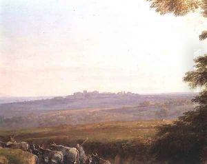 Landscape with Cowherds by Claude Lorrain (Claude Gellee)