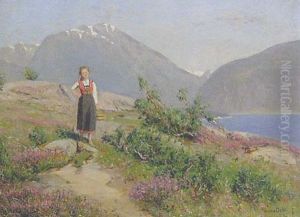 Young Girl By A Fjord Young Girl By A Fjord