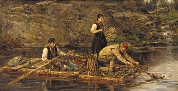 Fishing From A Raft - view 1