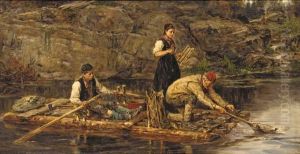Fishing From A Raft