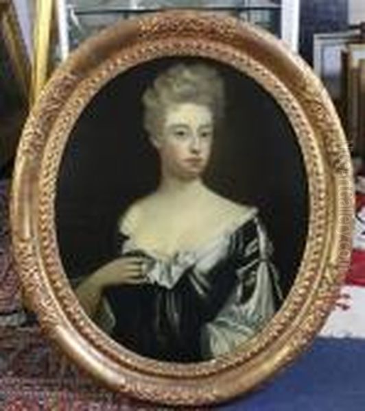 Half Length Portrait Of Lady Catherine Jones.. Obul 1740, Aged 60 - view 1