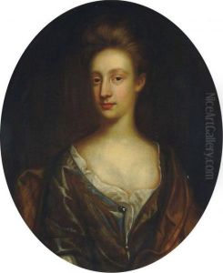 Portrait Of A Lady, Hal+f-length, In A Brown Dress And Wrap