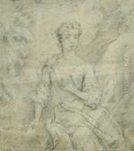 Portrait Study Of A Young Woman, Seated Three-quarter Length Portrait Study Of A Young Woman, Seated Three-quarter Length