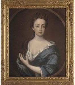 Portrait Of A Lady, Traditionally Identified As A Member Of The Miller Family Of Froyes by Michael Dahl