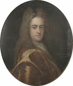 Portrait, Bust Length Of Lord Sandys, Wearing A Gold Coat