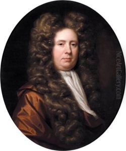 Portrait Of Mr Mostyn, Half Length, Wearing Brown Robes And A White Necktie