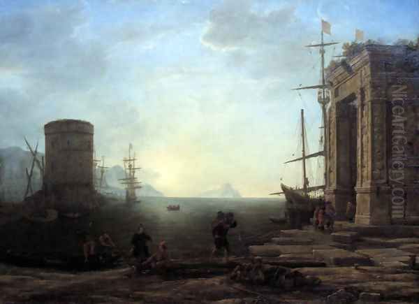 Harbour view at sunrise - view 1