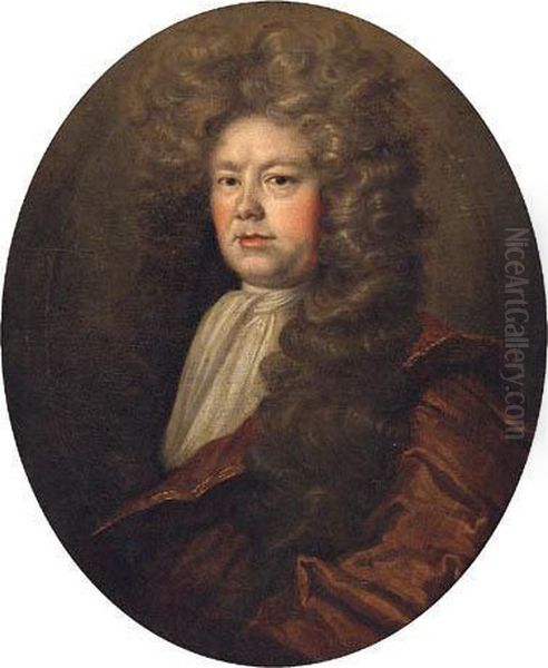 Portrait Of John Wood, Lord Mayor Of The City Of York, Half-length,in A Brown Mantle - view 1