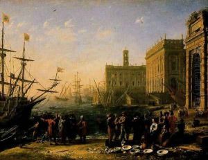 View of a Port with the Capitol