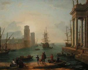 Port, fog effect by Claude Lorrain (Claude Gellee)