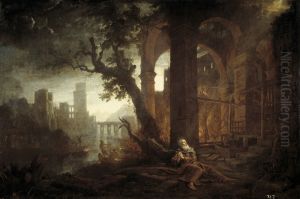 Landscape with the temptations of San Antonio Abad