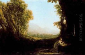 Landscape with Maria de Cervelló by Claude Lorrain (Claude Gellee)