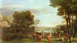 Landscape with the worship of the golden calf