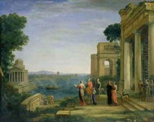 Aeneas and Dido in Carthage 1675 by Claude Lorrain (Claude Gellee)