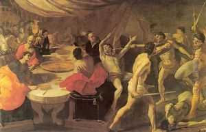 Banquet with a Gladiatorial Contest 1637-38 by Giovanni Lanfranco