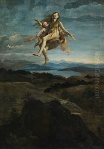 Mary Magdalen Raised by Angels by Giovanni Lanfranco