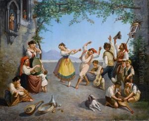 La Tarantella Napoletana by Edoardo Dalbono