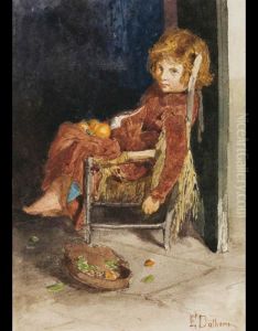 Bimba Con Le Arance by Edoardo Dalbono