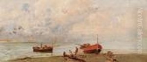 Scena Di Pesca by Edoardo Dalbono