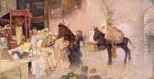 La Benedizione Dell'asino by Edoardo Dalbono