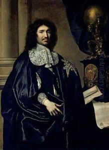 Portrait of Jean-Baptiste Colbert de Torcy 1619-83 by Claude Lefebvre
