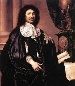 Portrait of Jean-Baptiste Colbert by Claude Lefebvre