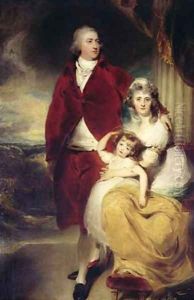 Henry 10th Earl and 1st Marquess of Exeter his wife Sarah and daughter Lady Sophia Cecil