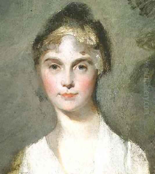 Portrait sketch of a young girl - view 1