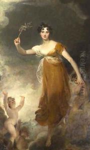 Portrait of Georgina Maria Lady Leicester as Hope by Sir Thomas Lawrence