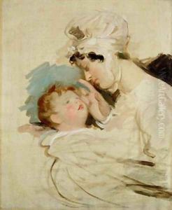 Portrait of a mother and child by Sir Thomas Lawrence
