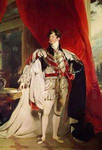The Prince Regent later George IV 1762-1830 in his Garter Robes by Sir Thomas Lawrence