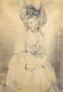 Portrait of a lady, probably Mrs James Denham by Sir Thomas Lawrence