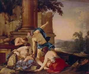 Infancy of Achilles by Laurent De La Hire