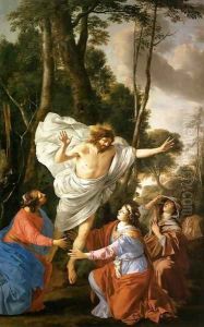 Jesus Appearing to the Three Marys by Laurent De La Hire
