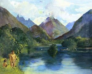 Entrance To Tautira River Tahiti by John La Farge