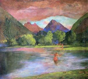 After Glow Tautira River Tahiti by John La Farge