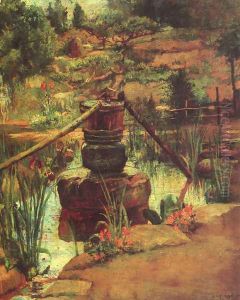 The Fountain in Our Garden at Nikko by John La Farge