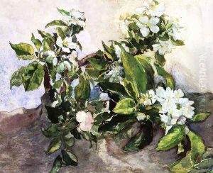 Apple Blossoms by John La Farge