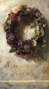Agathon To Erosanthe Votive Wreath by John La Farge