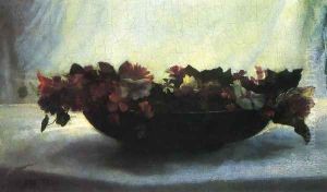 Bowl Of Flowers by John La Farge