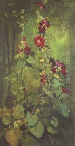 Agathon to Erosanthe, votive wreath by John La Farge