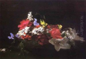 Bowl Of Flowers Study Of Light by John La Farge